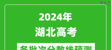 2024湖北高考各批次分数线预测（附历年录取分数线）