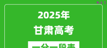2025年甘肃高考一分一段表_物理类+历史类成绩分档表