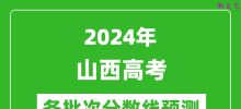 2024山西高考各批次分数线预测（附历年录取分数线）