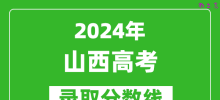 2024山西高考文科录取分数线（含一本、二本、专科）