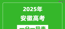 2025年安徽高考一分一段表_考生成绩分档表(含加分)