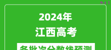 2024江西高考各批次分数线预测（附历年录取分数线）