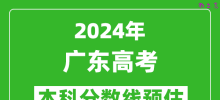 预估广东2024年高考本科分数线大概多少分？