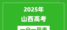 2025年山西高考一分一段表_物理类+历史类分数统计表