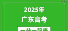 2025年广东高考一分一段表_物理类+历史类分数分段统计表